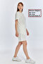 Women's 2-Piece White T-Shirt & Double Leg Shorts Set, Combed Cotton, Lycra Fabric Regular Fit