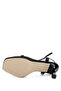 Women's Vegan Black Heeled Shoes - 3