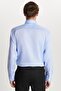 Slim Fit Blue Non-Iron 100% Cotton Eco-Friendly Ecotex Certified Shirt - 6