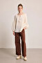 Tassel Detailed Cotton Blouse - White - 5