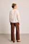 Embroidered Cotton Blouse - White - 7