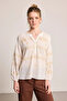 Embroidered Cotton Blouse - White