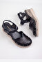 Women's Genuine Leather Closed-Front Orthopedic Sandals, Wedge Heel Sandals - 5