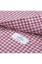 قميص Albini Cherry White Gingham Buttoned Collar Tailor Fit من الكتان الدلاف - 3