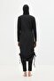Full Length 5-Piece Hijab Swimsuit 6068 Black - 5