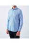 Long Sleeve Slim Fit 100% Cotton Non-Ironing No-Ironing Classic Men's Shirt with Houndstooth Pattern - 5