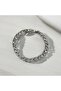 Xoping Zircon Stone Braided Model Women's Bracelet Color Silver