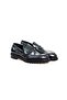 Green Color Laceless Genuine Leather Men's Shoes
