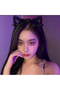 Cat Ear Ribbon Black Tulle Detail Cosplay Anime Gothic Teenage Girls Children Baby Crown Hair Aksesua - 2