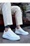 Ba0134 Thick High Sole Cross Strap White Men's Shoes
