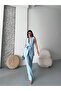 Women's Shawl Collar Belted Vest Palazzo Pants Suit - 4