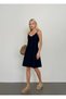 Women's Strappy Denim Dress - 5