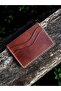 Handmade Italian Leather 5 Compartment Card Holder – Organic Stitched – Minimal Design Wallet - 4