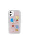 iPhone 11 Compatible Embossed Figure Glossy Sys Minimini Silicone Case-Pink - 3