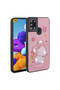 Galaxy A21S Case Sys Amas Silicone Cover with Shining Embossed Iconic Figure - Purple - 2