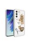 حافظة لهاتف Galaxy S21 FE مع حماية للكاميرا وطبقة خلفية مطبوعة SYS Classy Cover - أسود - 3