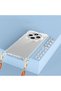 Xiaomi Redmi 14C 4g Compatible Case with Airbag and Attachable Strap Sys Snap Silicone Cover-Transparent - 4