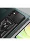 حافظة Galaxy A14 بغطاء منزلق SYS Vega مع حامل مغناطيسي لحماية الكاميرا - أسود - 5