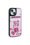 iPhone 15 Case Sys Amas Silicone Cover with Shining Embossed Iconic Figure - White - 7