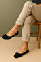 6 Pack Bamboo Ballerina Socks Black Seamless Invisible Anti-Slip Heel Silicone Breathable - 2