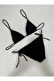 Women's Black Halter Neck Tie Triangle Bikini Set Hzl25S-Lc5005 - 3