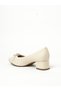 Ladies Low Heel Shoes Cream | Made In Brazil - 3
