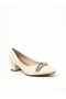 Ladies Low Heel Shoes Cream | Made In Brazil