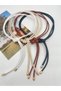 Set of 4 (Black, Tan, White, Beige) Tie-Up Cord Women's Belt Rope Belt Shirt Belt - 2