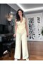 Yellow Linen Trousers Wrap Vest Set - 5