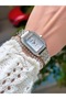 Steel Cord Square Case with Stone Motif Women's Wristwatch 3 Atm Waterproof with 2 Years Mechanism Warranty - 5