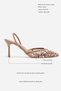 Sara Nude Mesh Bead Detailed Pointed Toe Women's Heeled Shoes - 2
