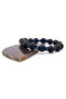 Black Onyx Natural Stone Men's Bracelet EBLK-367 - 3