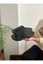 Open Front Flexible Soft Non-Slip Balcony Bathroom Garden Toilet Slippers Paid Military Service