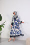 Women's Patterned Cotton Dress - 4