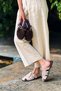 Lenox Beige Genuine Suede Belt Detailed Flat Sole Women's Slippers - 8