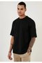 Men's Black 100% Cotton Crew Neck Unprinted T-Shirt - 4