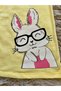 summer ruffled sleeve rabbit girl dress - 2