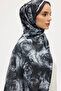 Rossa Pattern Soft Shawl - Black - 4