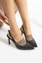 Women's Genuine Leather Evening Shoes Black Patent Leather