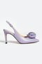Women's Genuine Leather Evening Dress Shoes Lilac - 2