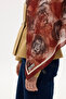 Rossa Pattern Soft Shawl - Tile - 4
