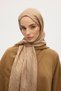 Italian Jacquard Shawl Wave Pattern - Mink - 4
