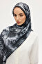 Rossa Pattern Soft Shawl - Black - 3