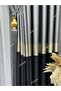 Panel Background Curtain, Elegans Series Azra Pattern Black Gold Gray - 4