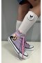 Black Pink Printed, Lilac&Pink Laced, Lilac High Top Sneakers Kids Sneaker Blackpink