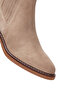 Women's Beige Suede Leather Chelsea Boots 24Wfd 160710 - 7