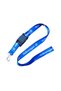 Volkswagen Compatible Black Fleece Orthopedic Car Seat Travel Neck Pillow & Blue Auto Mirror Hanger - 2
