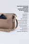 Mink Shk226 Faux Leather, Zippered 3 Compartment Hand, Arm and Shoulder Bag - 7