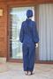 Black Design Hijab Parachute Fabric Jumpsuit Swimsuit - 3
