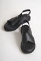 Genuine Leather Massage Supported Black Cross Women Sandals Tmd 2025712 - 5